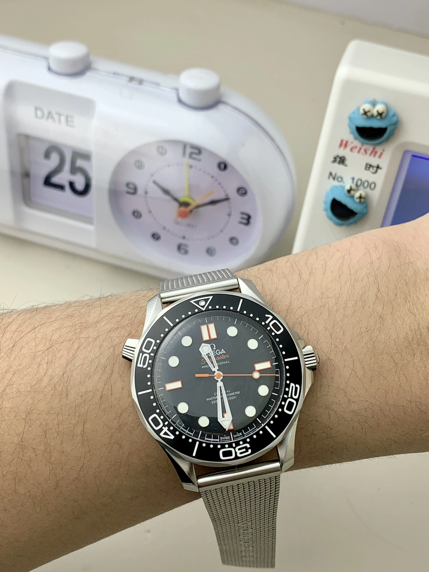 CBD Factory Omega Seamaster Diver 300M 42mm 007 Edition “No Time To Die” Matte Black Dial Titanium Mesh Bracelet (210.30.42.20.01.018) 1:1 Super Clone – DD8806 Movement Stylish 232
